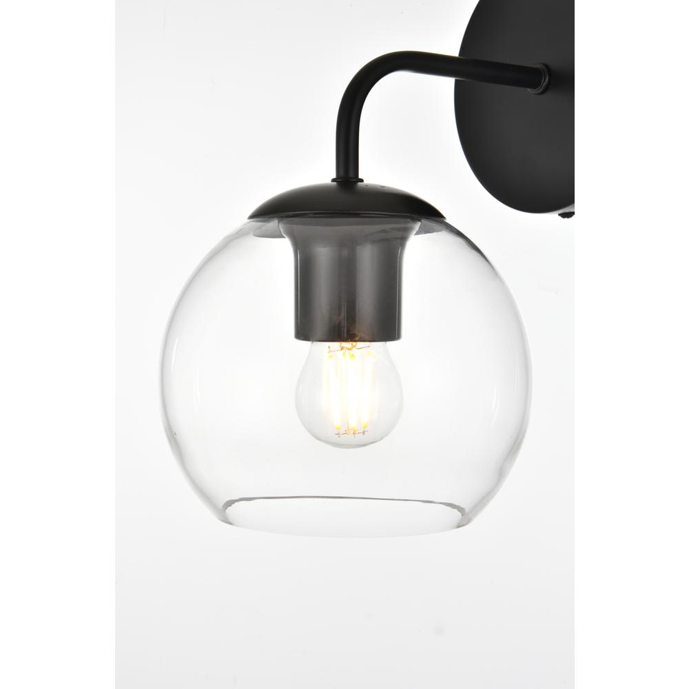 Living District - Genesis 1 light Bath Sconce - Black And Clear price history on PriceWatchPro