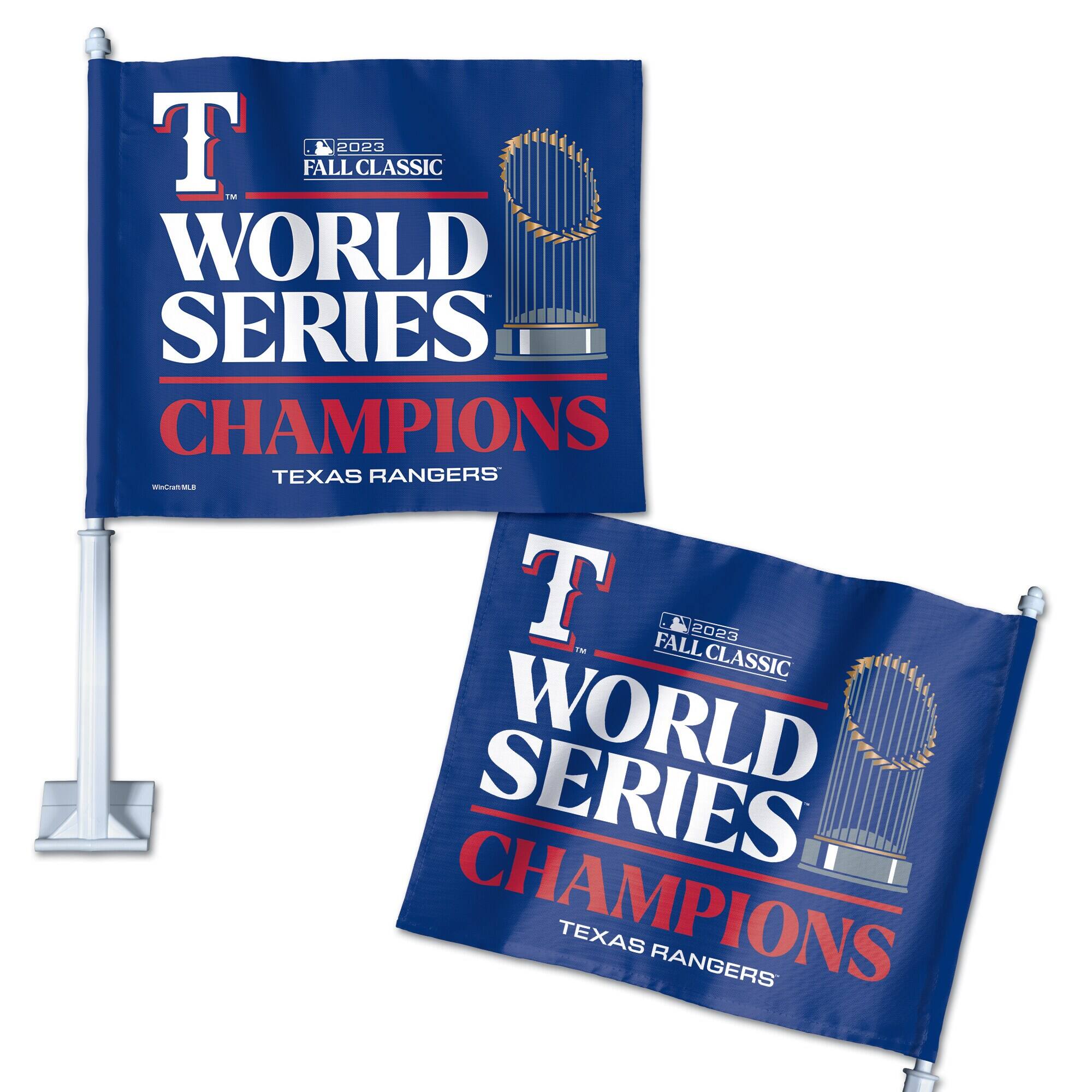 T  
2023 FALL CLASSIC  
WORLD SERIES  
CHAMPIONS  
TEXAS RANGERS  

T  
2023 FALL CLASSIC  
WORLD SERIES  
CHAMPIONS  
TEXAS RANGERS