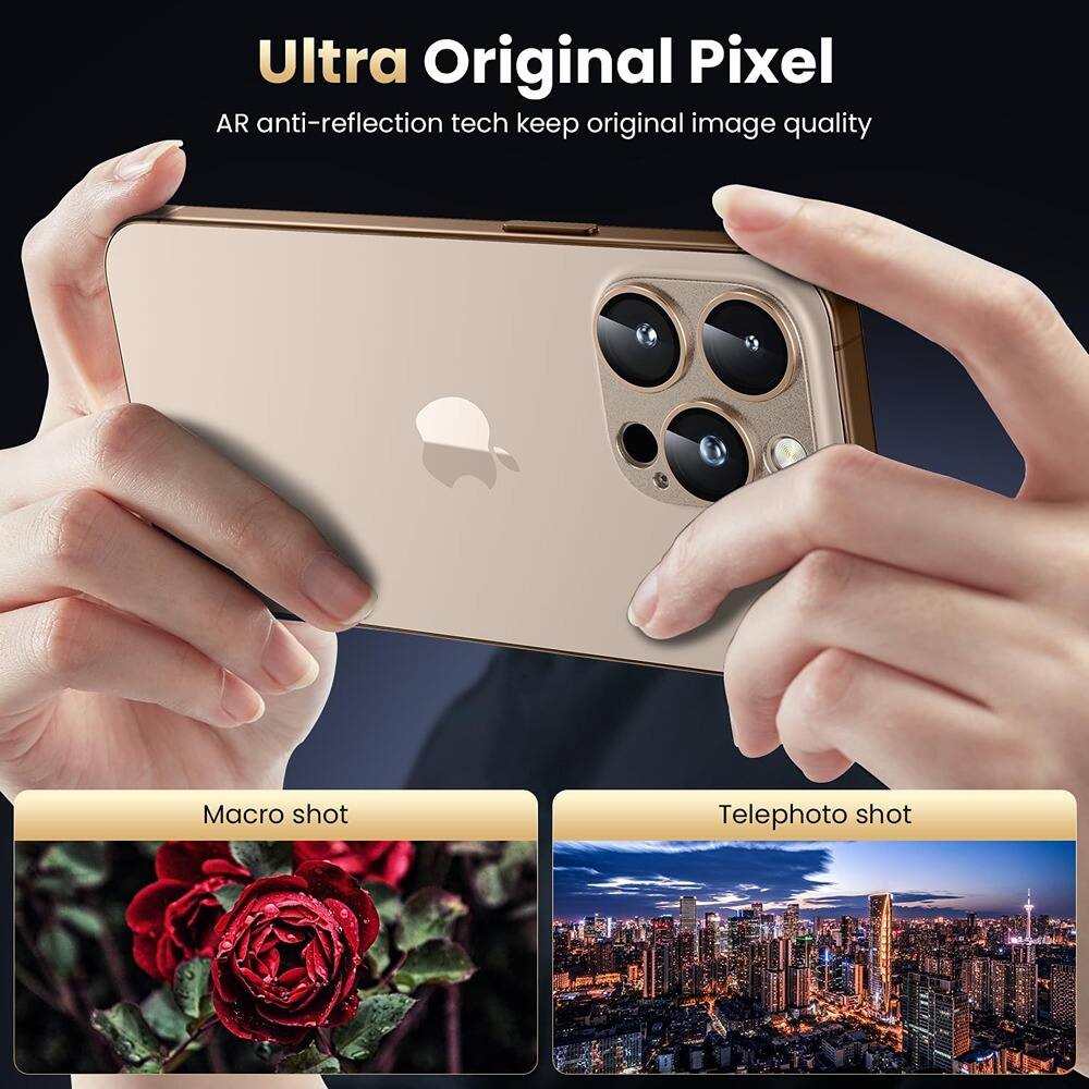 Ultra Original Pixel  
AR anti-reflection tech keep original image quality  

Macro shot  
Telephoto shot