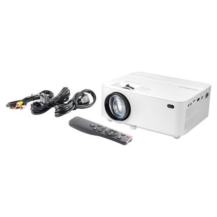 Front. TECHNAXX - Technaxx 4781 Beamer 480p Mini-led Projector, White, Tx-113 - White.