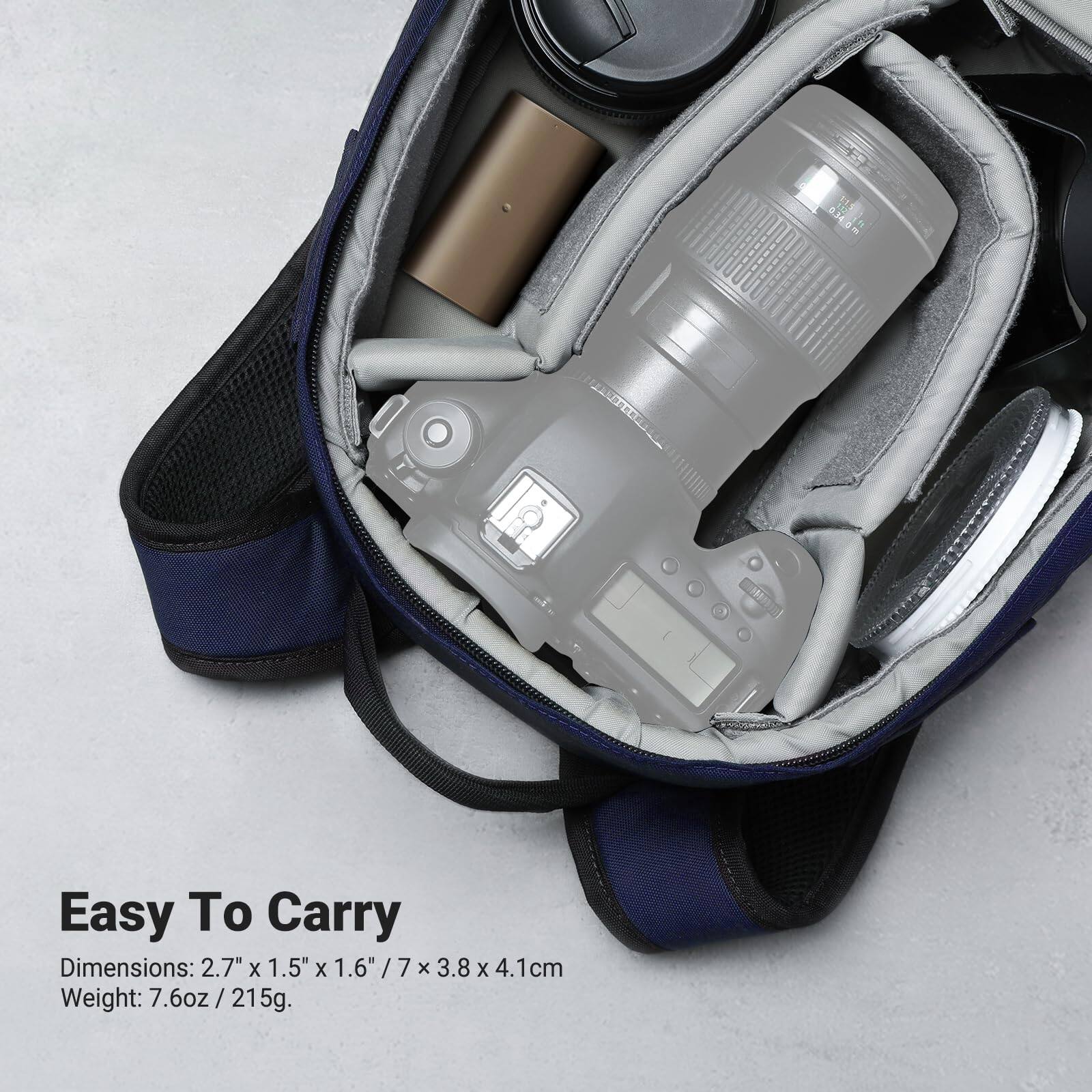Easy To Carry

Dimensions: 2.7" x 1.5" x 1.6" / 7 x 3.8 x 4.1cm

Weight: 7.6oz / 215g