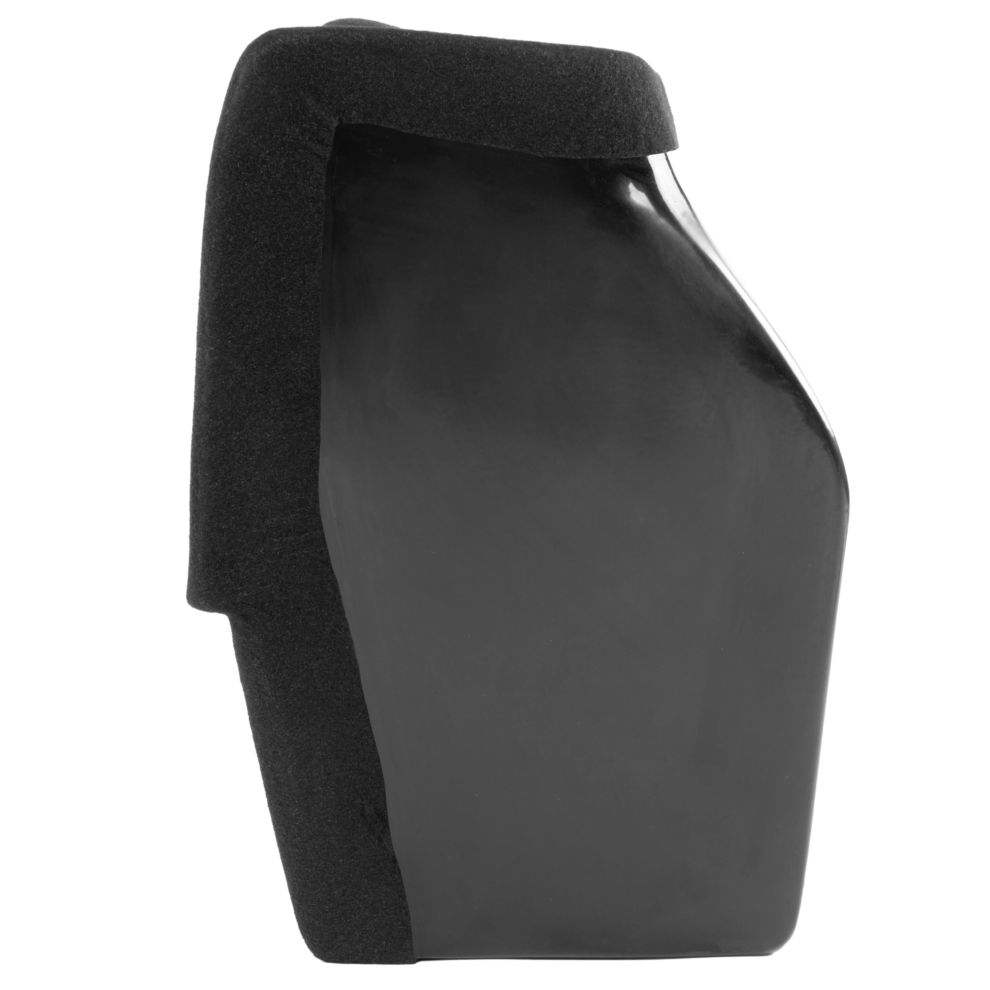 Left. NVX - UBETSLAYG1D BOOST Box (Driver's Side) Custom Fit 10in Empty Sealed Sub Enclosure for select 2020-2023 Tesla Model Y.