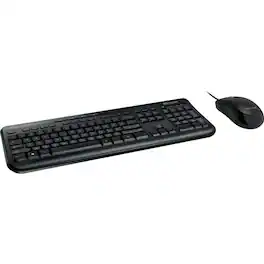 Incase - Microsoft Wired Desktop 600 Keyboard and Mouse - Keyboard - Cable - Mouse - Optical - Black