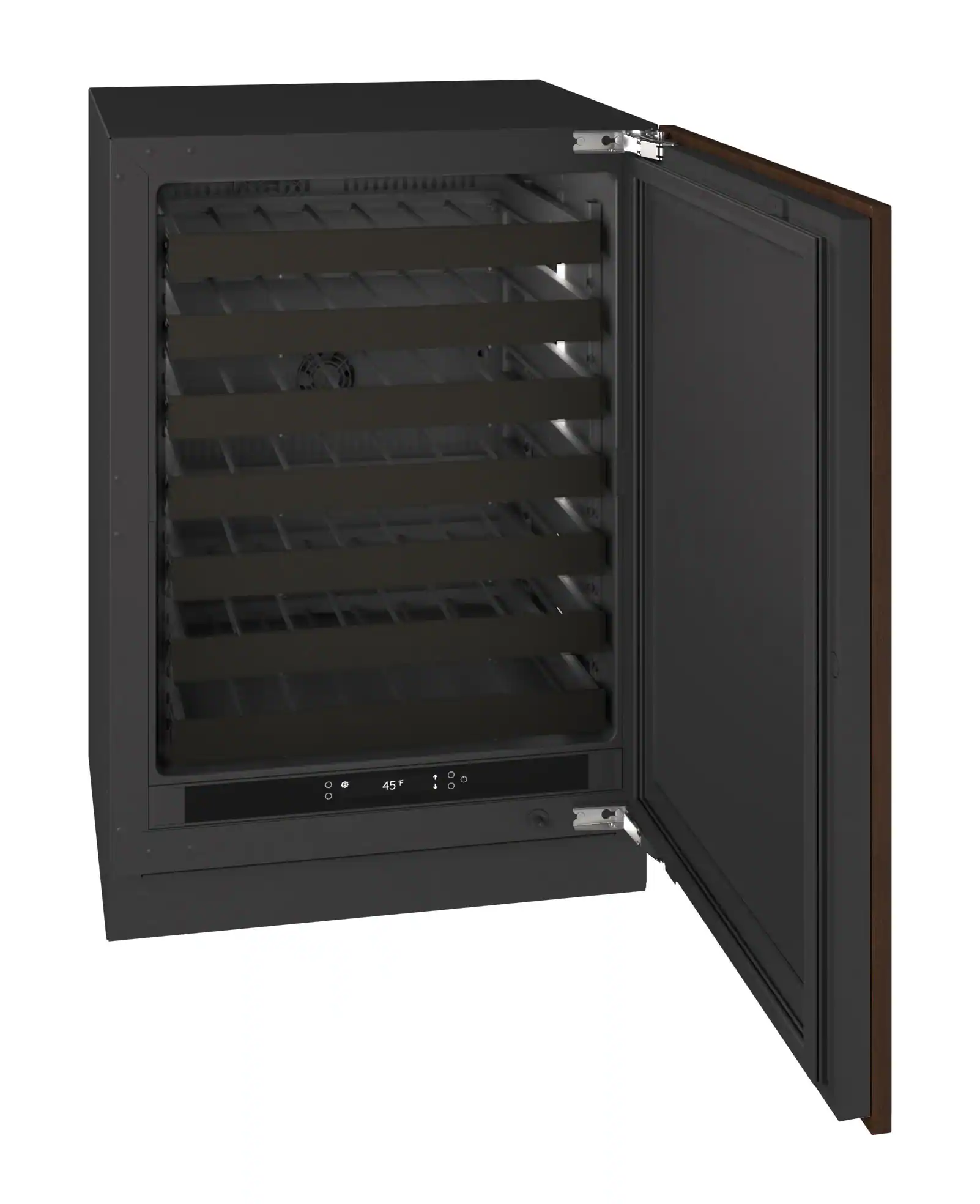 Alt View 3. U-Line - U-Line 24"W. 5.1 Cu.Ft. Built-In Wine Refrigerator-Panel Ready - Integrated Solid.