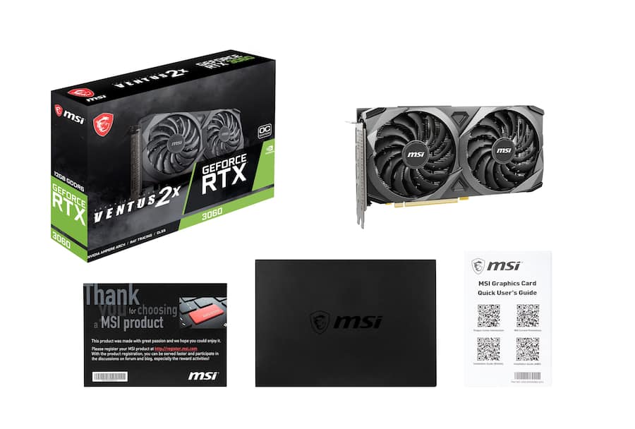 MSI NVIDIA GeForce RTX 3060 Ventus 2X 12G OC 12GB GDDR6 PCI MSI NVIDIA GeForce RTX 3060 Ventus 2X 12G OC 12GB GDDR6 PCI