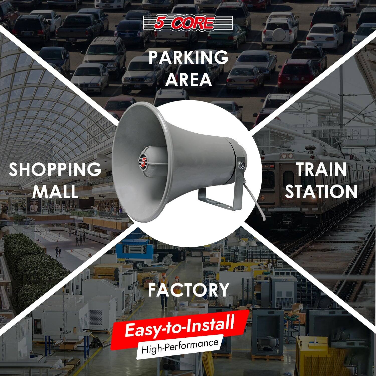 5 CORE  
PARKING AREA  
SHOPPING MALL  
TRAIN STATION  
FACTORY  

Easy-to-Install  
High-Performance