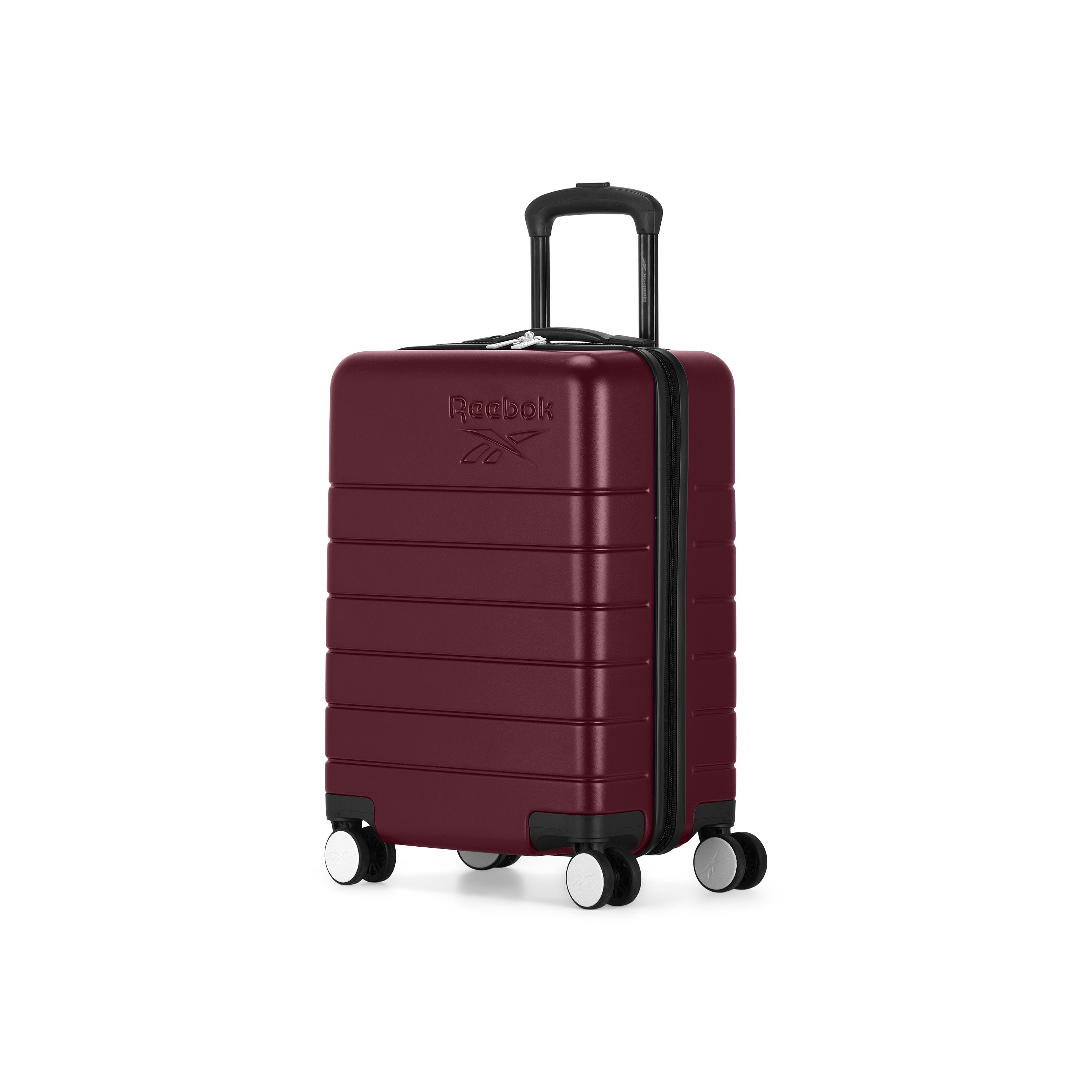 Front. Reebok - Reebok Cool Down 21" Carry-On Luggage in Maroon - Maroon.