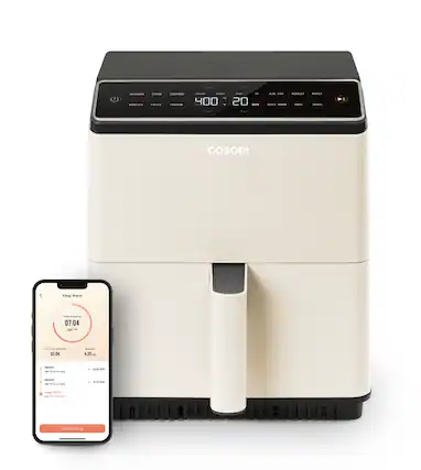 COSORI Keep Warm / 07:04 380°F - - - 02:04 -a - 620 - Mode1 - - - - - 3:30 PM Mode2 - - - - - 3:10 PM - - - - - Stop Cooking