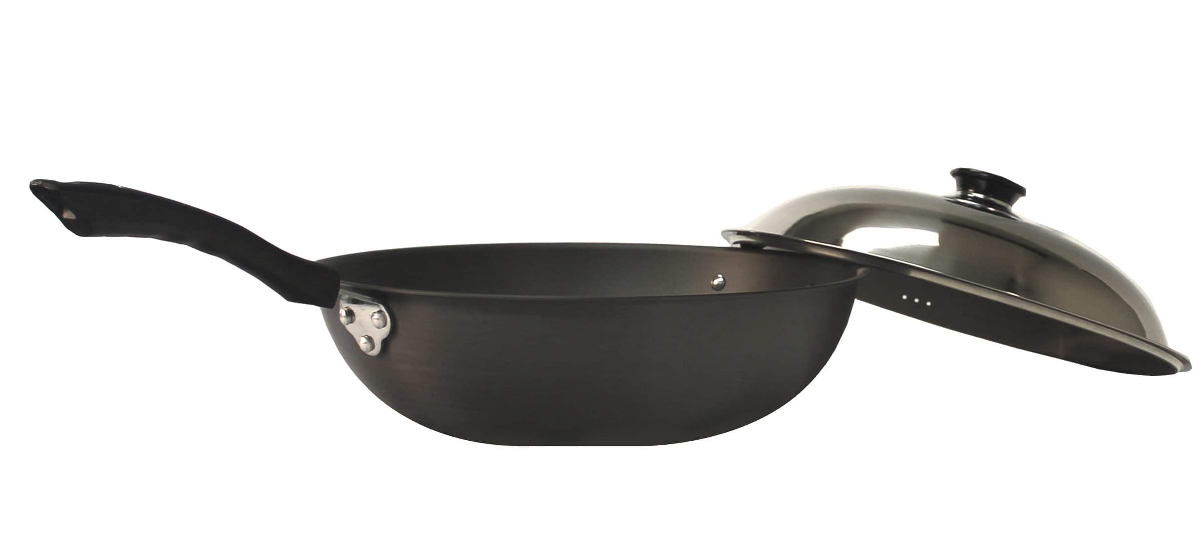 SPT - 13.4″ Hard-Anodized Wok - Black