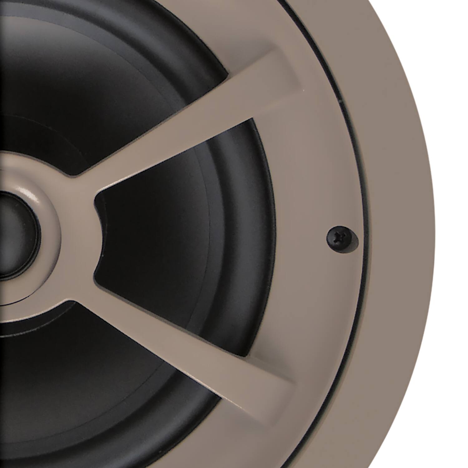 Left. Proficient Audio - 8" 125W Protege C791 2-Way In-Ceiling Speaker Pair with Polypropylene Woofer, Pivoting Soft-Dome Tweeter, 8 Ohms - White.