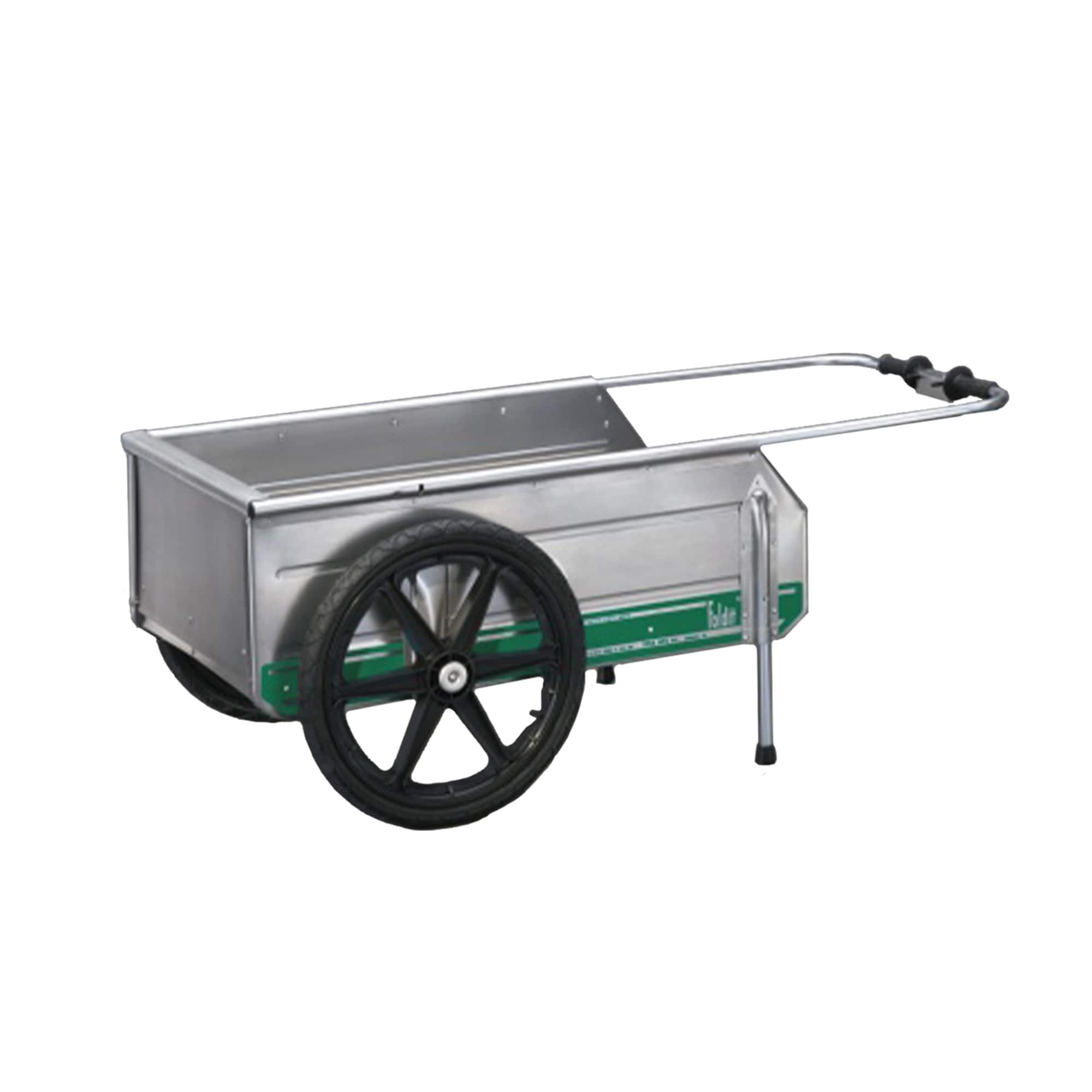 Tipke Manufacturing Company - Foldit Do It All Aluminum Folding Cart, Green Stripe - Silver