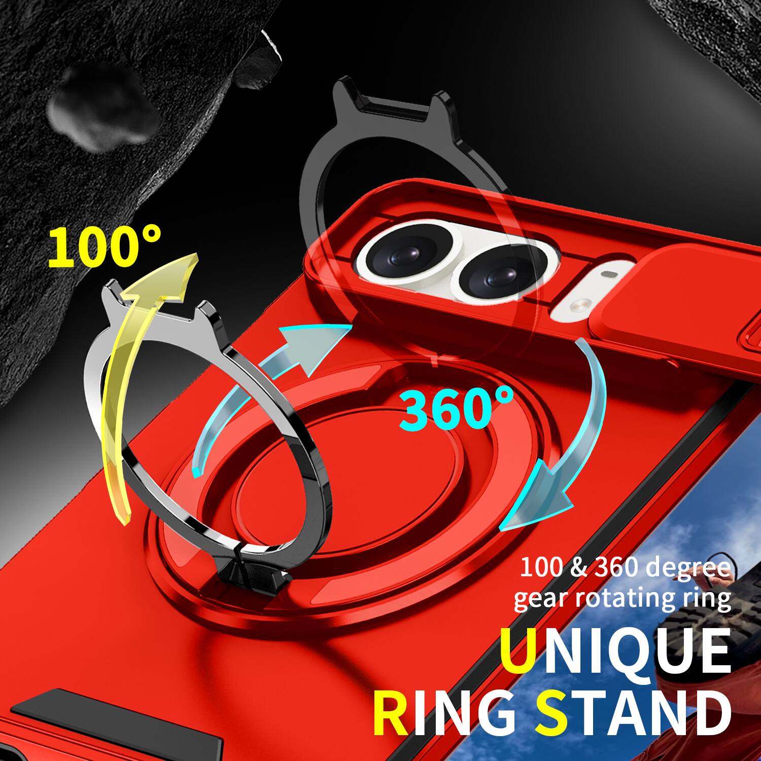 UUCOVER Dual Layer Case for Apple iPhone Duo with Slide Camera Cover ...