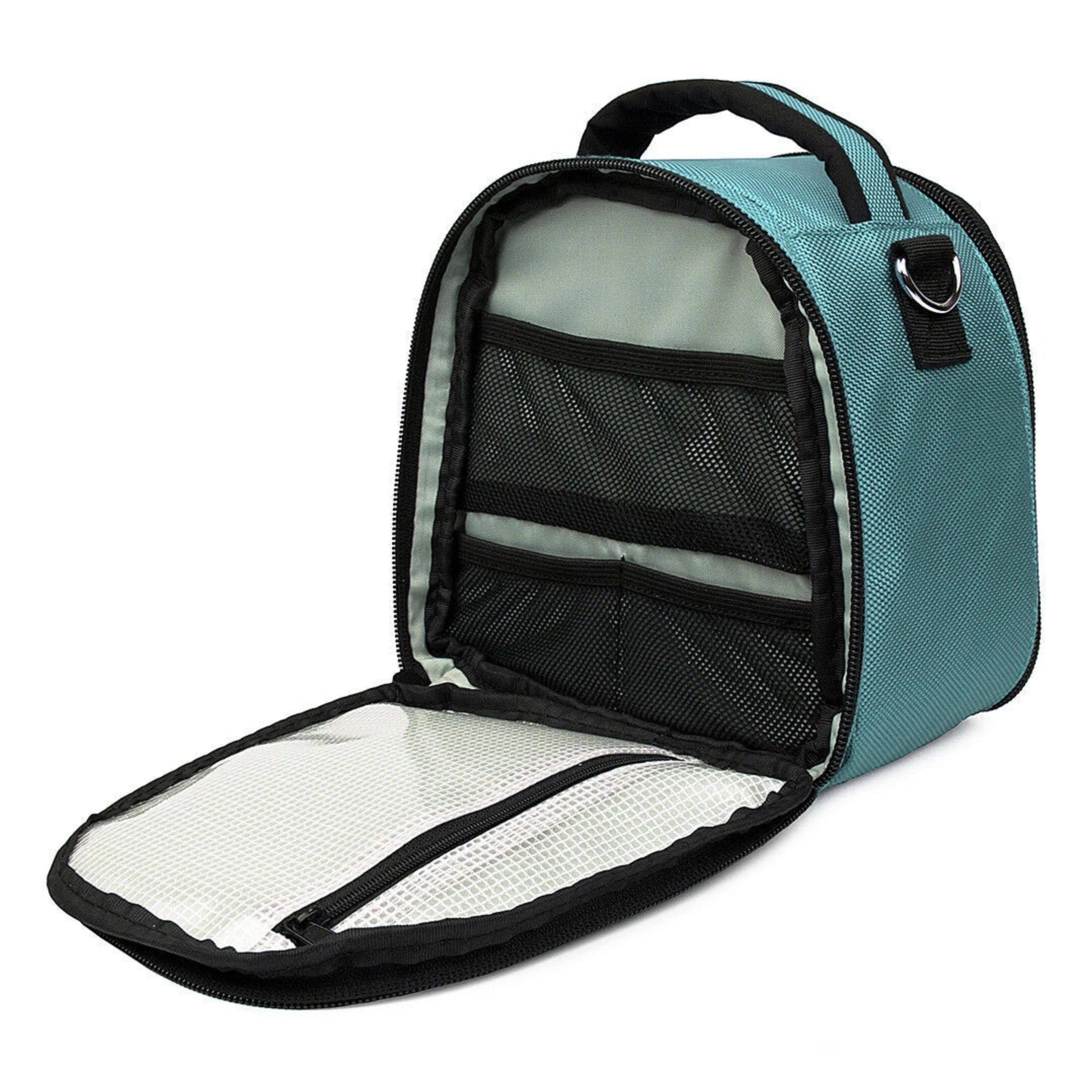 Alt View 1. Kitcheniva - Small DSLR Camera Shoulder Bag Case For Canon EOS Rebel Sky Blue - Sky Blue.