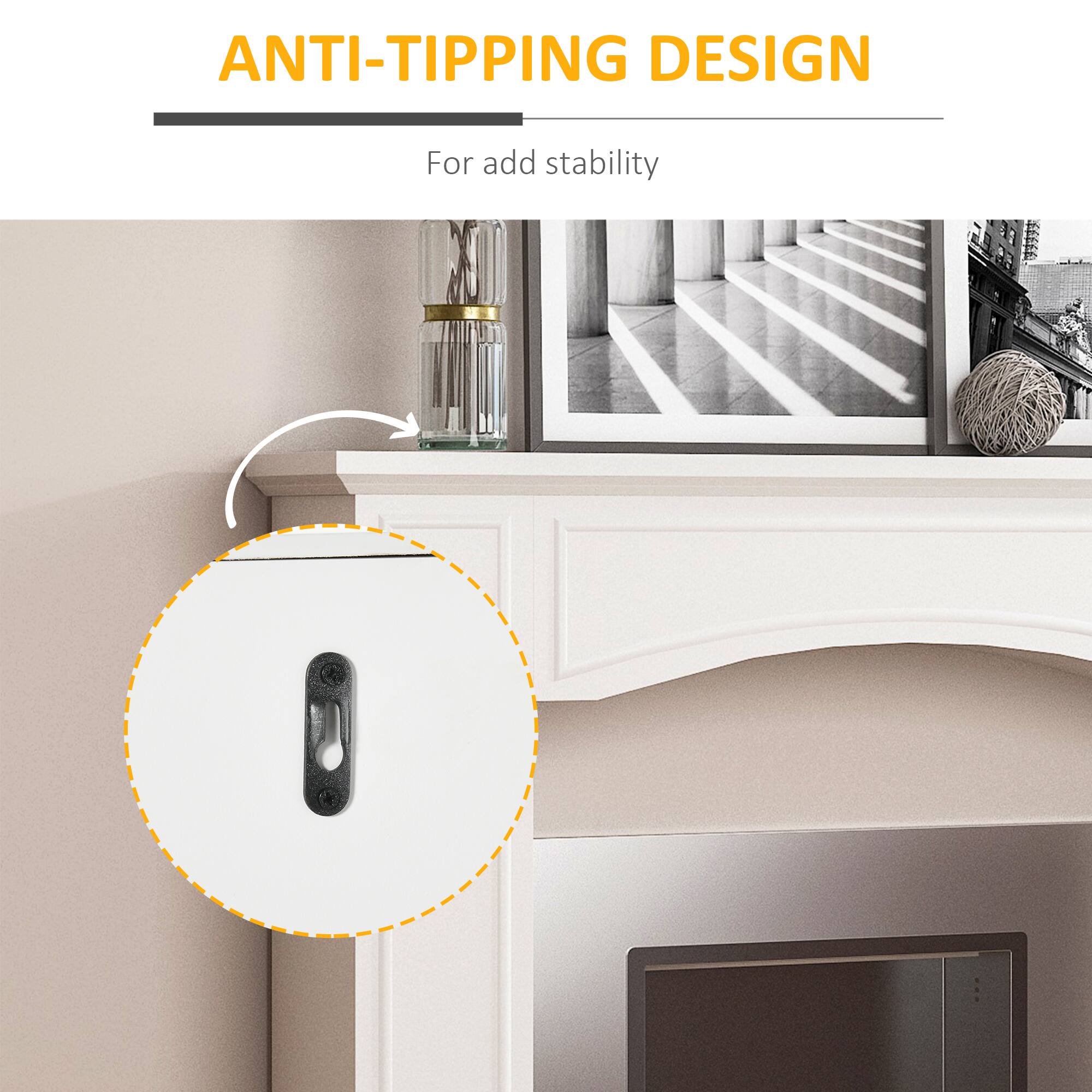 ANTI-TIPPING DESIGN
For add stability