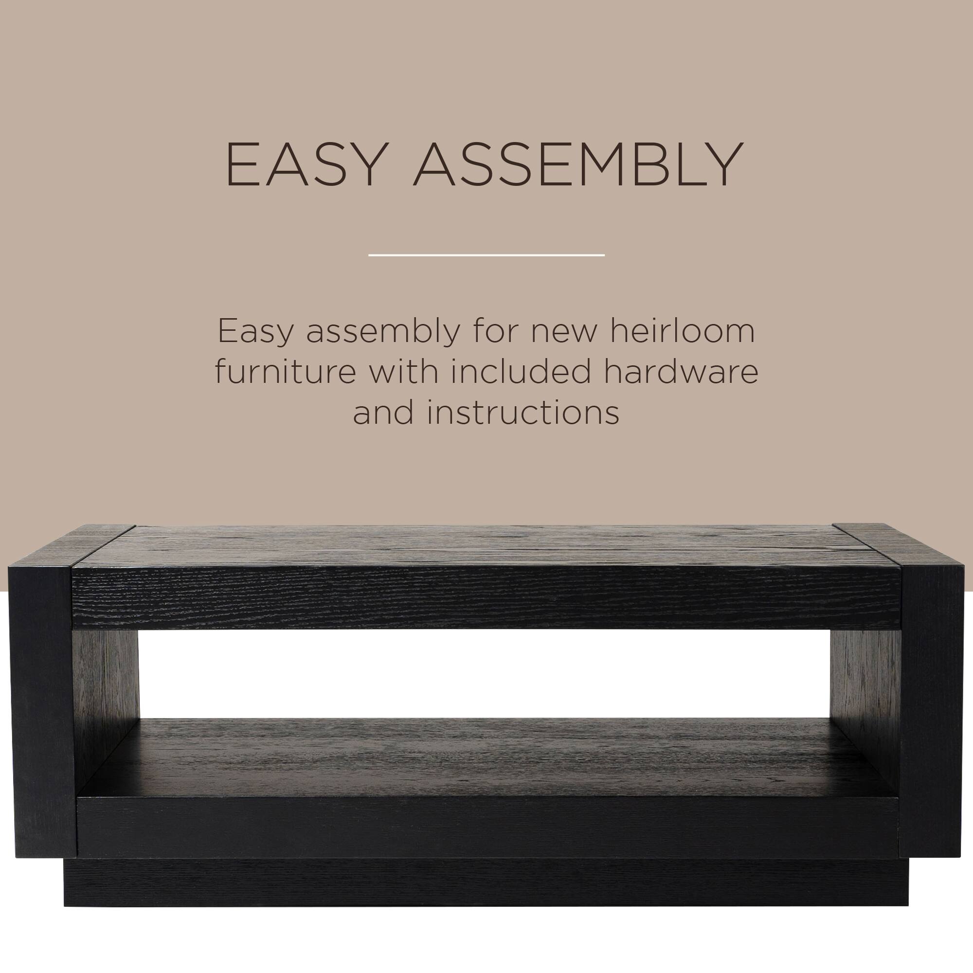 EASY ASSEMBLY

Easy assembly for new heirloom furniture with included hardware and instructions