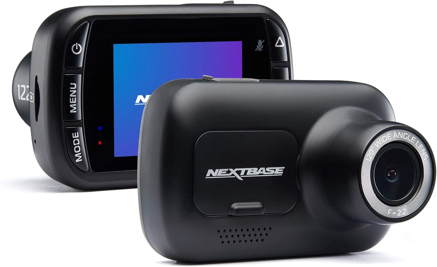 Nextbase - Refurb 122 Dash Cam with 720p/30fps HD Recording, 120° Wide View, G-Sensor, Parking Mode, Polarizing Filter Ready - Silver