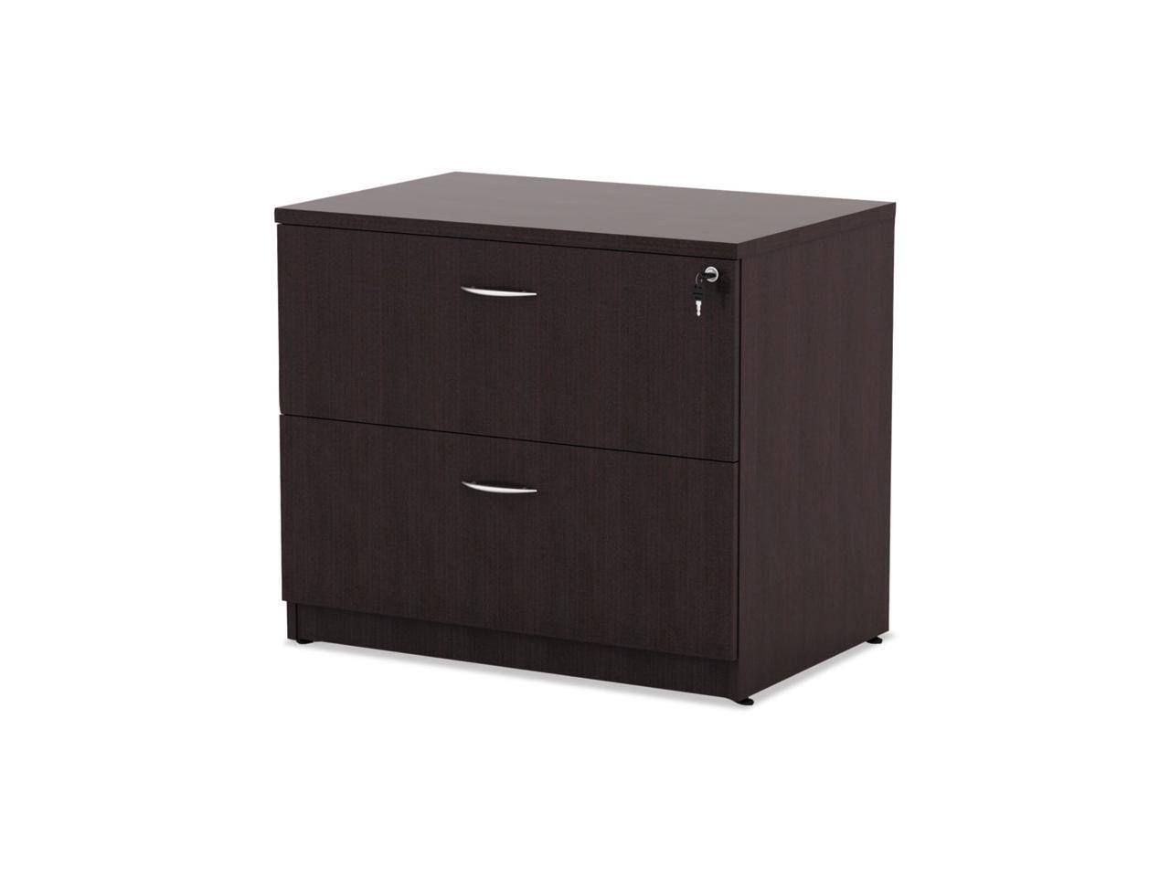 Alt View 9. Alera - Alera - VA513622WA - Alera Valencia Series Two-Drawer Lateral File, 34w x 22 3/4d x 29 1/2h, Walnut.