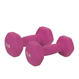 Sunny Health & Fitness - Neoprene Dumbbell Set (Pair) - 5 LB - Fuchsia