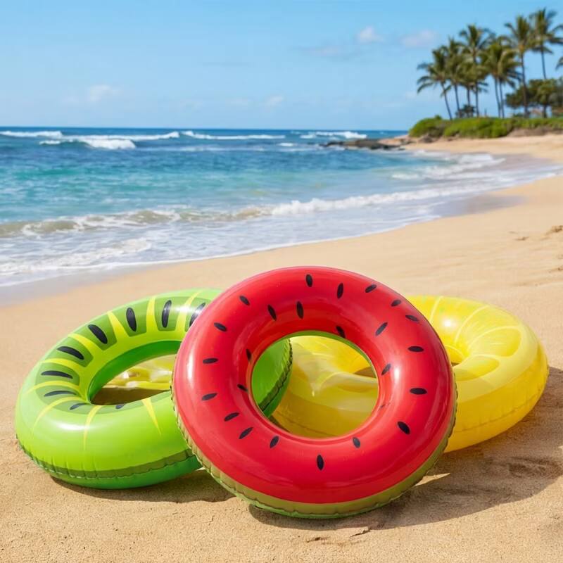 Alt View 1. Joyfy - 3 Packs Inflatable Pool Float, Swimming Pool Tube for Kids Adults, Summer Fruits Floatie Ring Water Toys for Summer Fun.