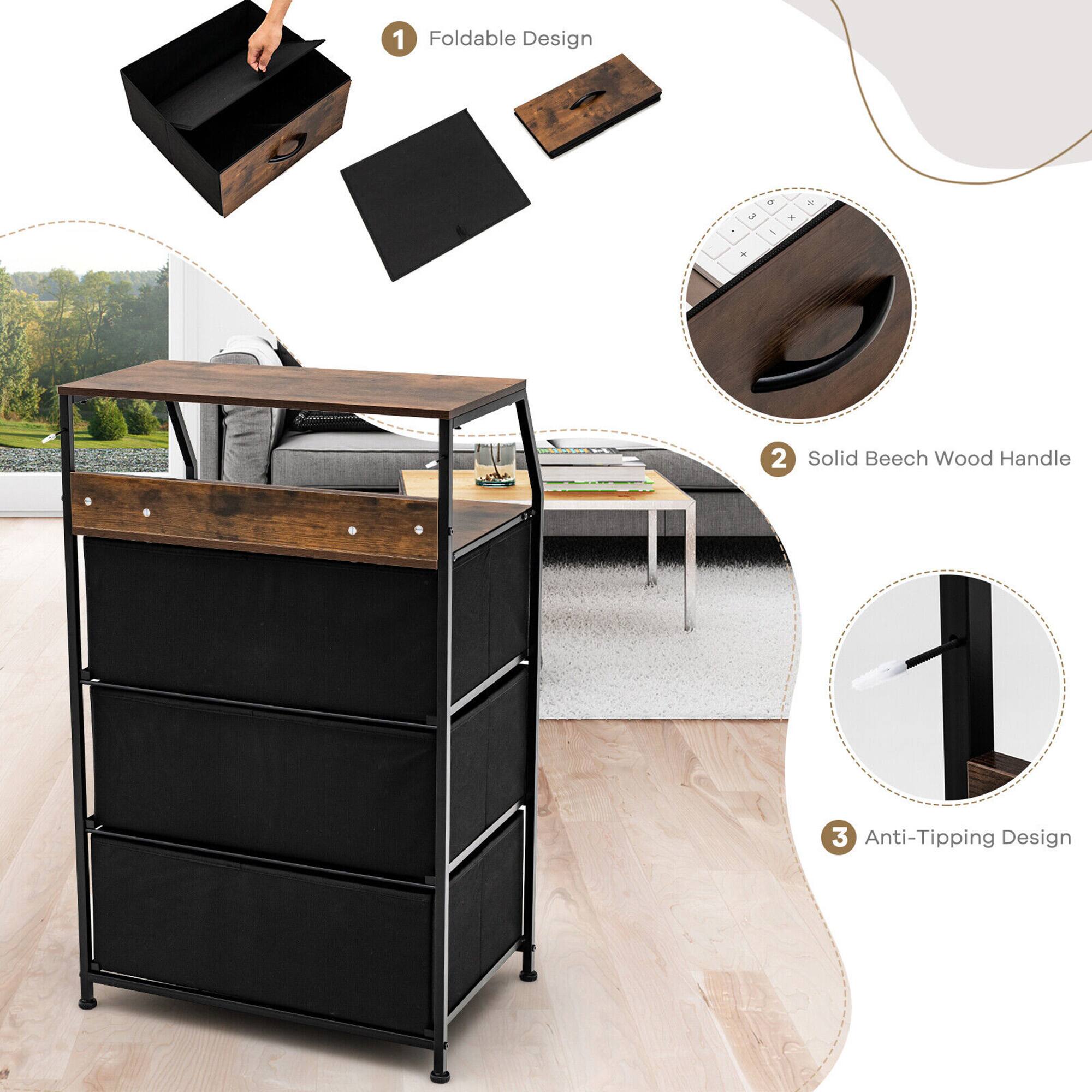 1. Foldable Design  
2. Solid Beech Wood Handle  
3. Anti-Tipping Design