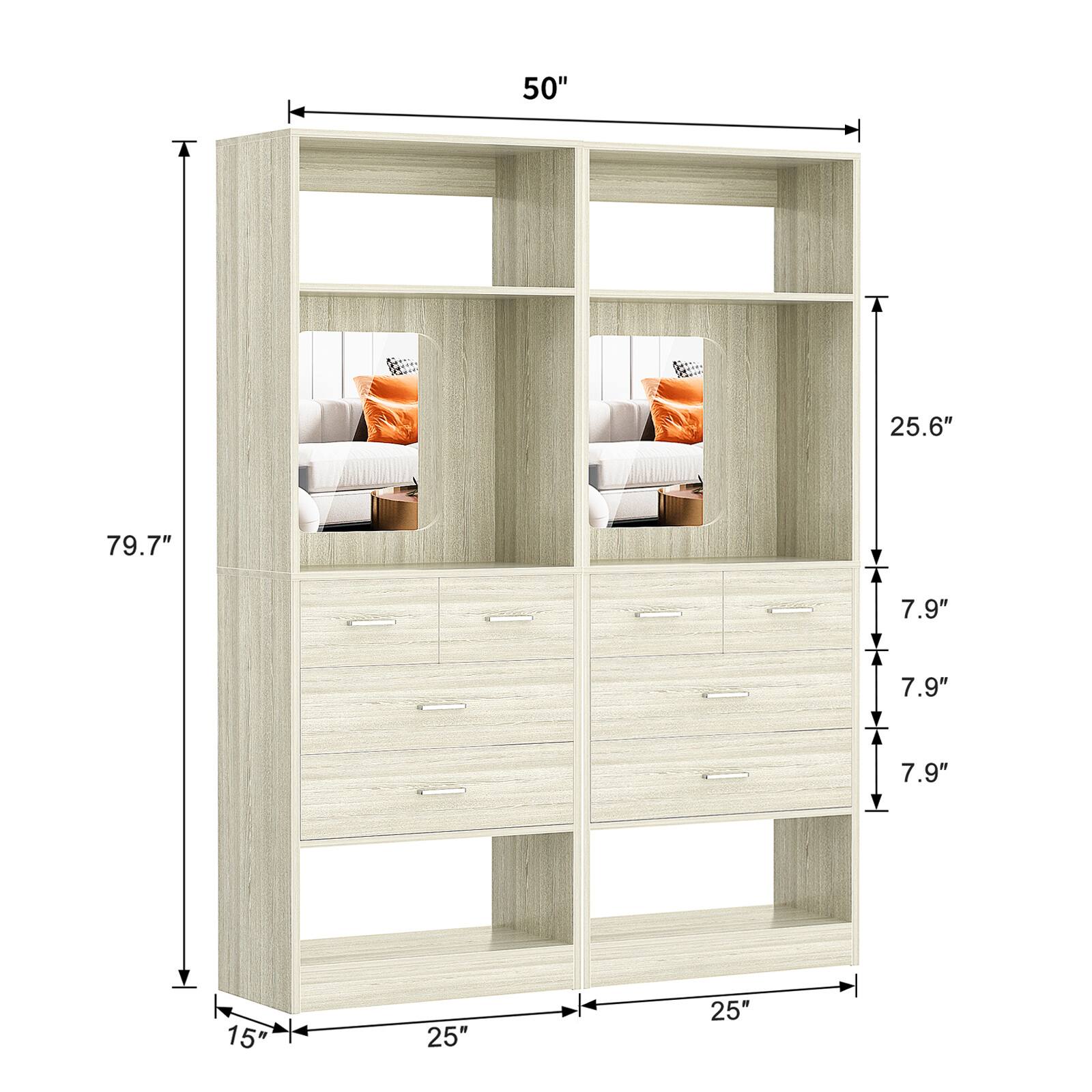 50" 25.6" 79.7" 7.9" 7.9" 7.9" 15" 25" 25"