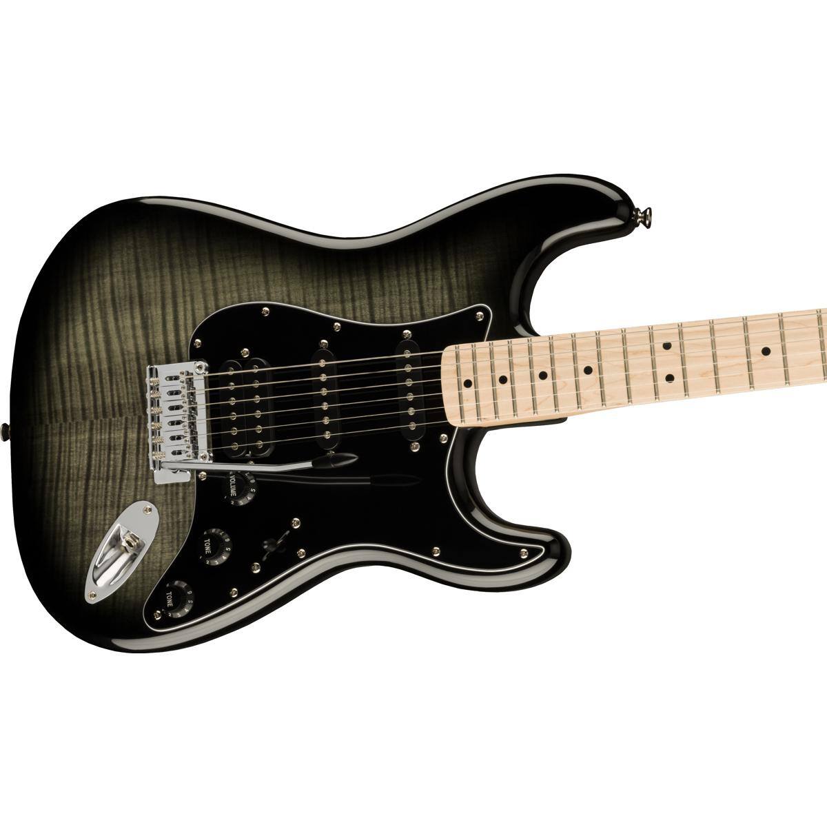 Alt View 3. Squier - Squier Affinity Stratocaster FMT HSS Black Burst.