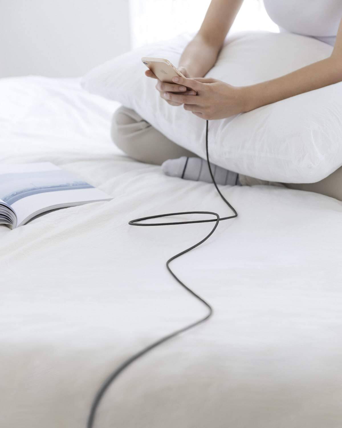 Alt View 6. Anker - Anker USB A to Lightning Cable(6FT, 1Pack) - Black.