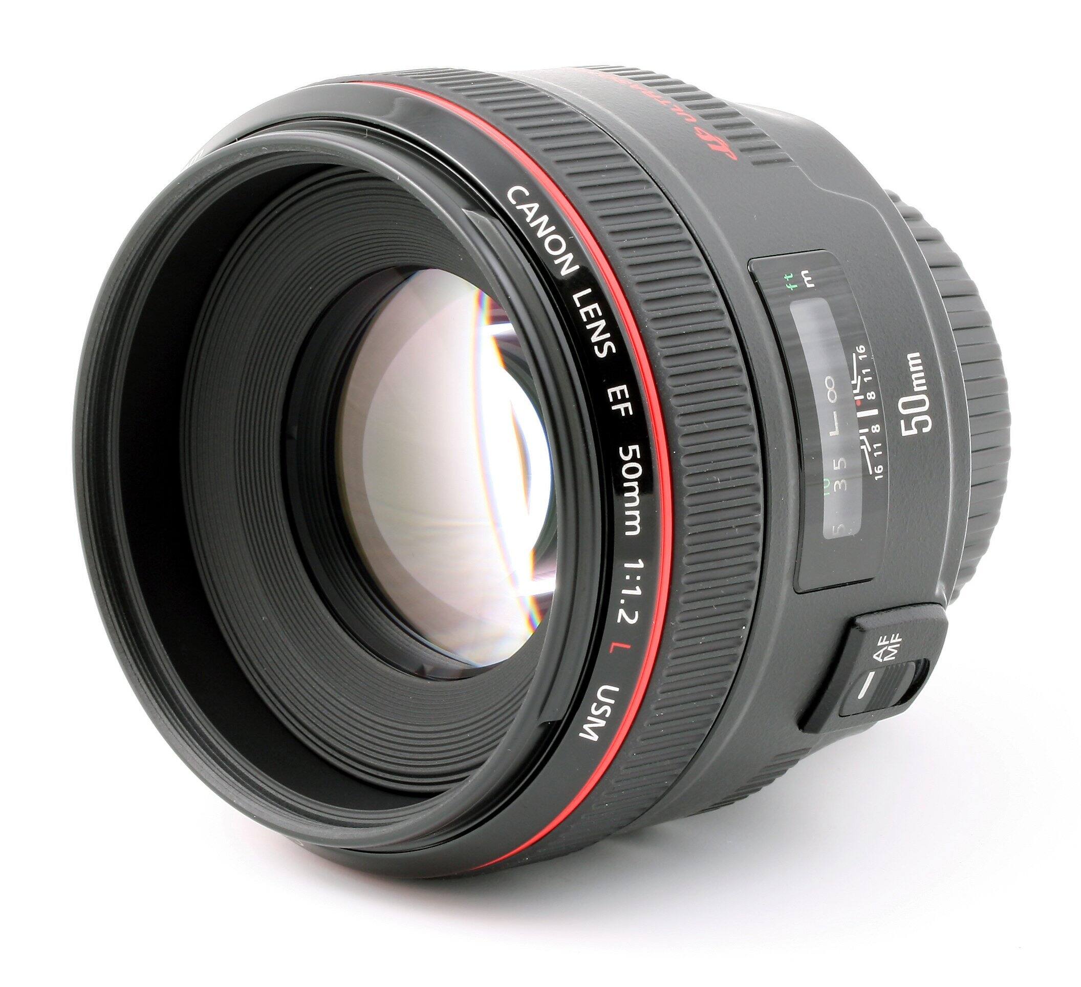 Canon EF 50mm f/1.2L USM Ultra Fast Standard AutoFocus Lens