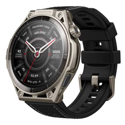TRAINING LOAD THU 428 EPOC
TEMP 08 23
92 HYBRID CHARGE
100% WATCH BATTERY
45 RH% 22:09 NYC UTC -4
05 UVI