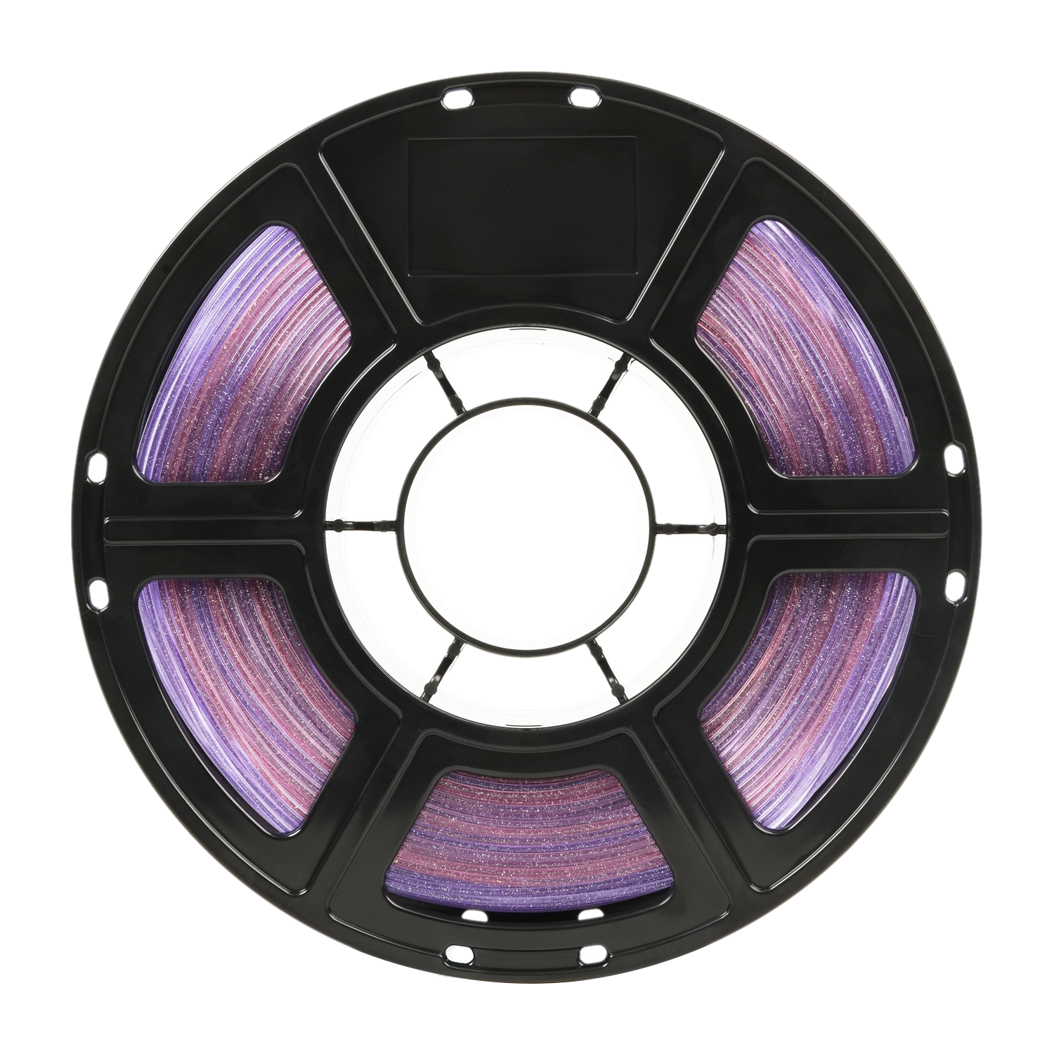Alt View 5. Flashforge - PLA Crystal Rainbow 3D Printer Filament-1.75mm-1kg (2.2 lbs) Spool - Pink Dolphin.