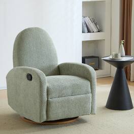 APRILSOUL - Swivel and Glider Recliner Chair - Green