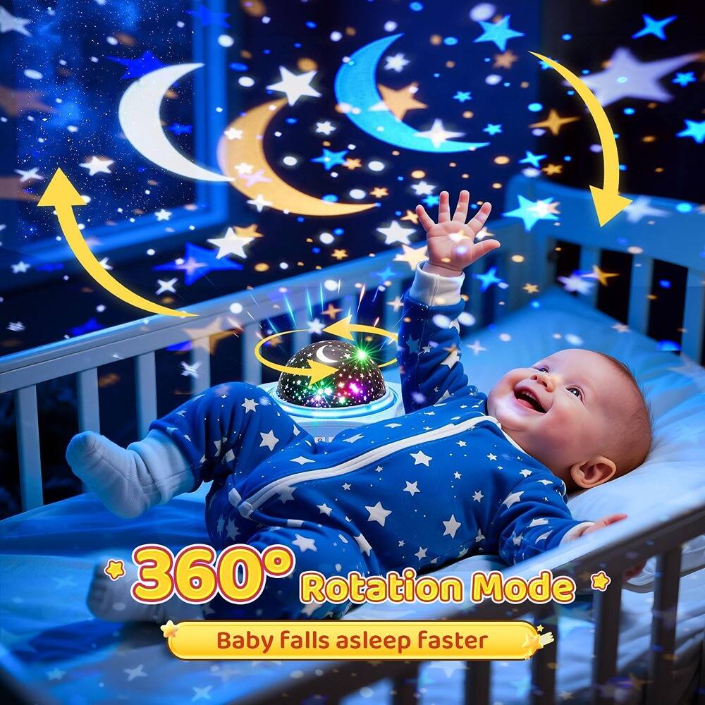 360° Rotation Mode  
Baby falls asleep faster