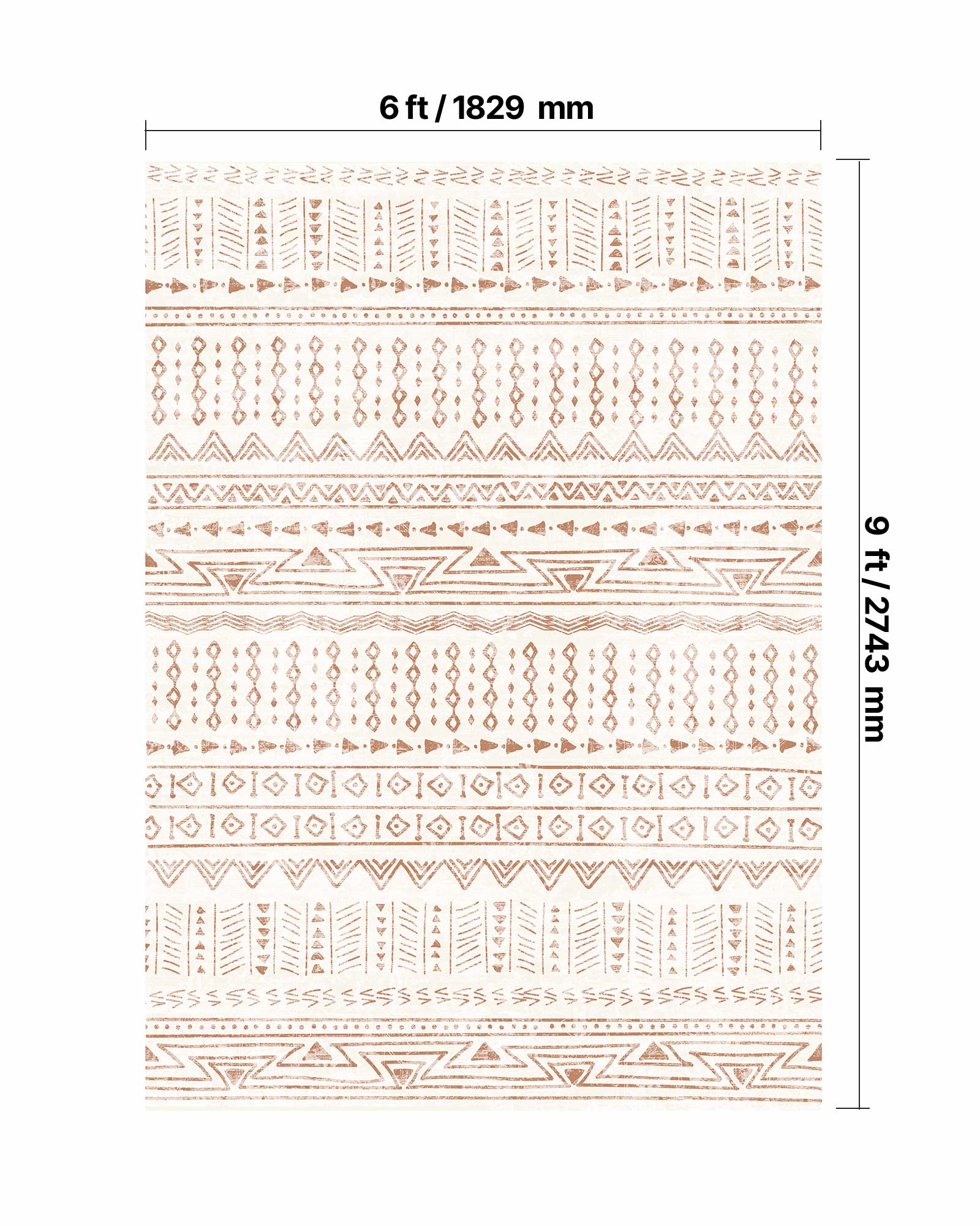 6 ft/1829 mm 9 ft/2743 mm