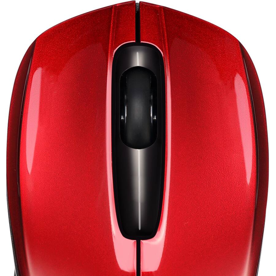 Alt View 1. Adesso - Adesso iMouse S50R 2.4GHz Wireless Mini Mouse - Optical - Wireless - Radio Frequency - 2.40 GHz - Red - USB - 1200 dpi - Red.
