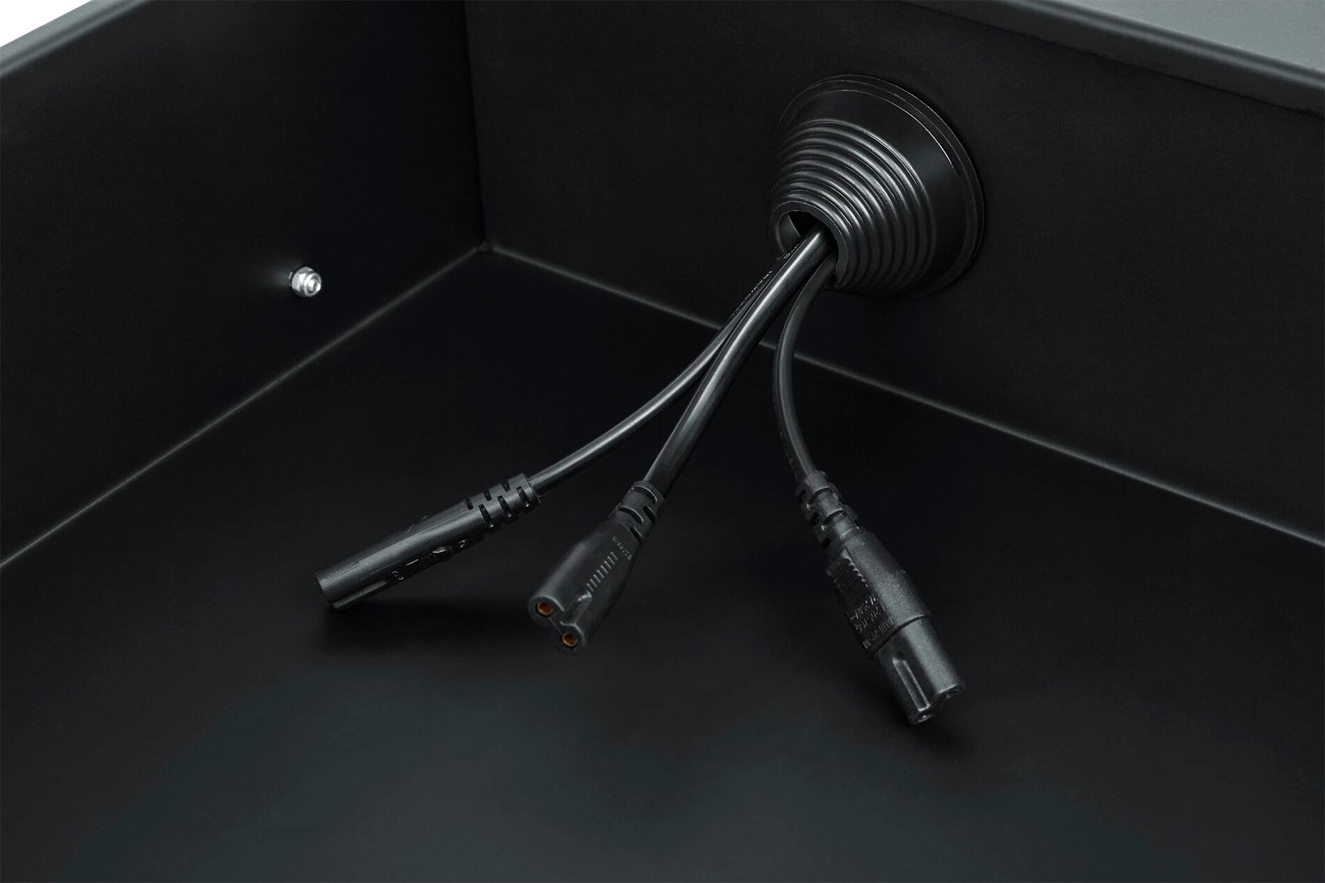Alt View 1. Gator - 2U Lockable Rack Drawer with 14.2-Inch Depth, 16-Gauge Steel Construction and Rear Cable Access.