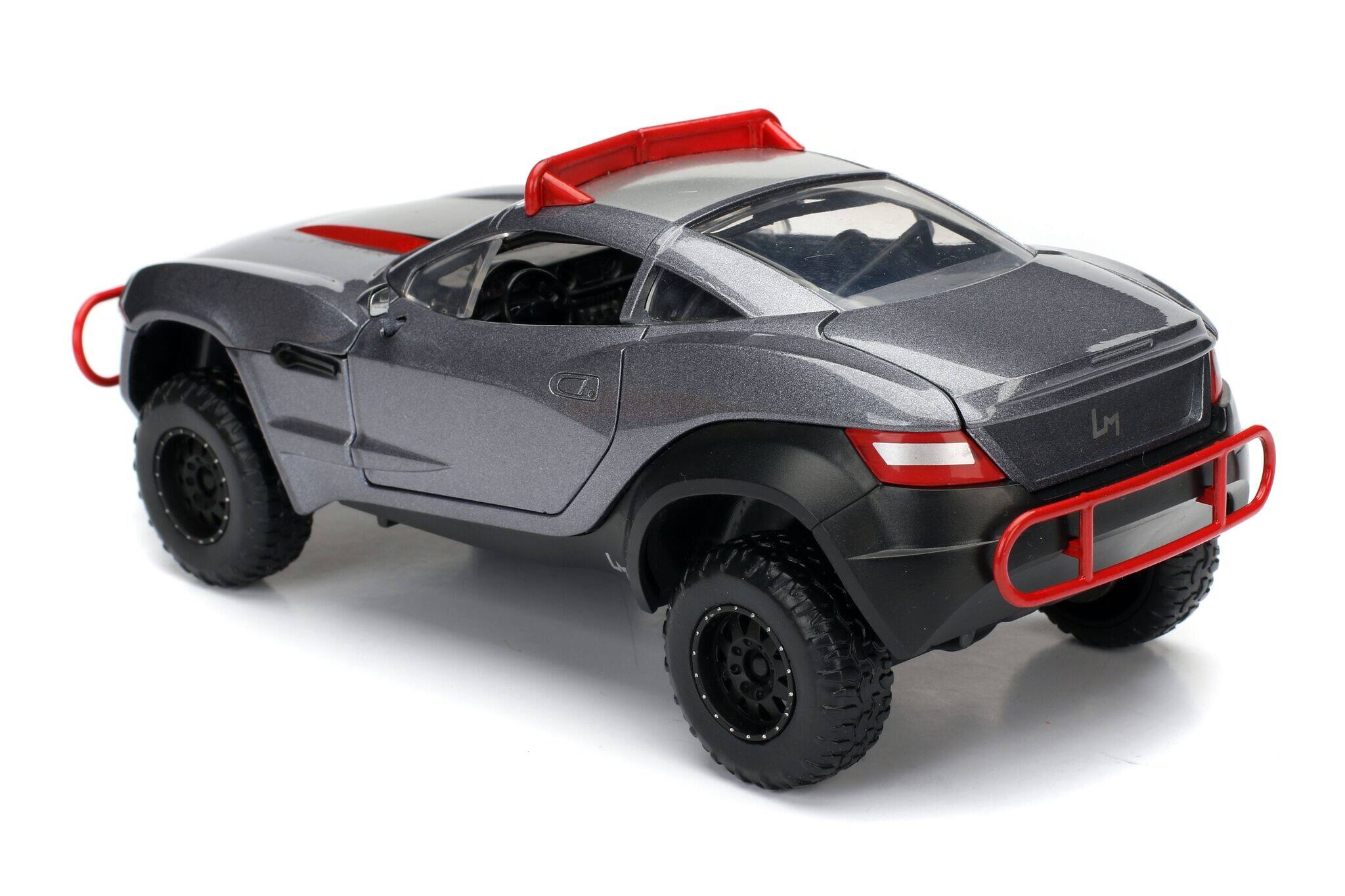 Angle. Jada - Letty's Rally Fighter Fast & Furious F8 "The Fate of the Furious" Movie 1/24 Diecast Model Car  by Jada - Grey with Red.
