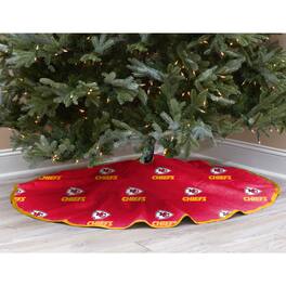 Pegasus - Kansas City Chiefs Micro Plush Christmas Tree Skirt - Red