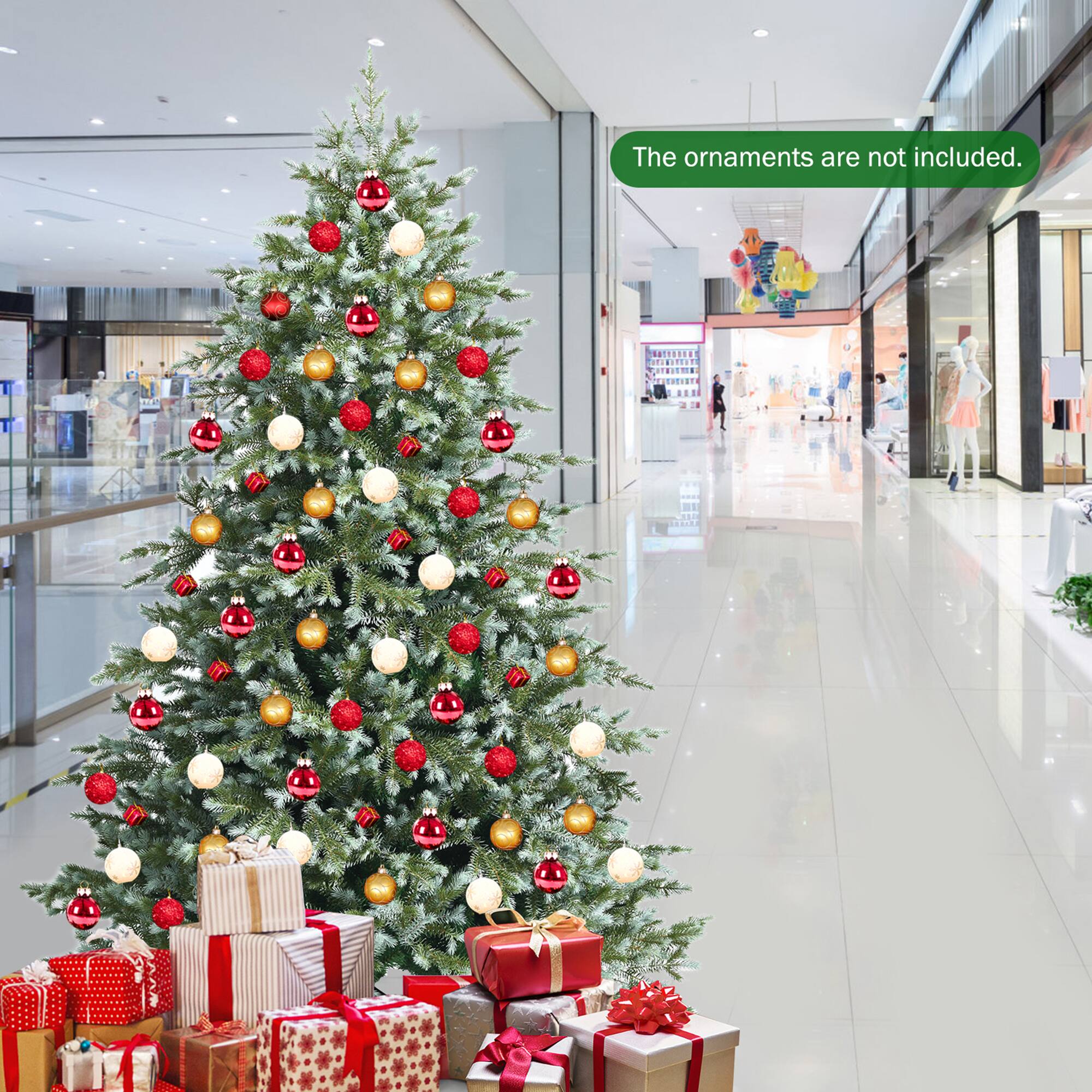 The ornaments are not included.