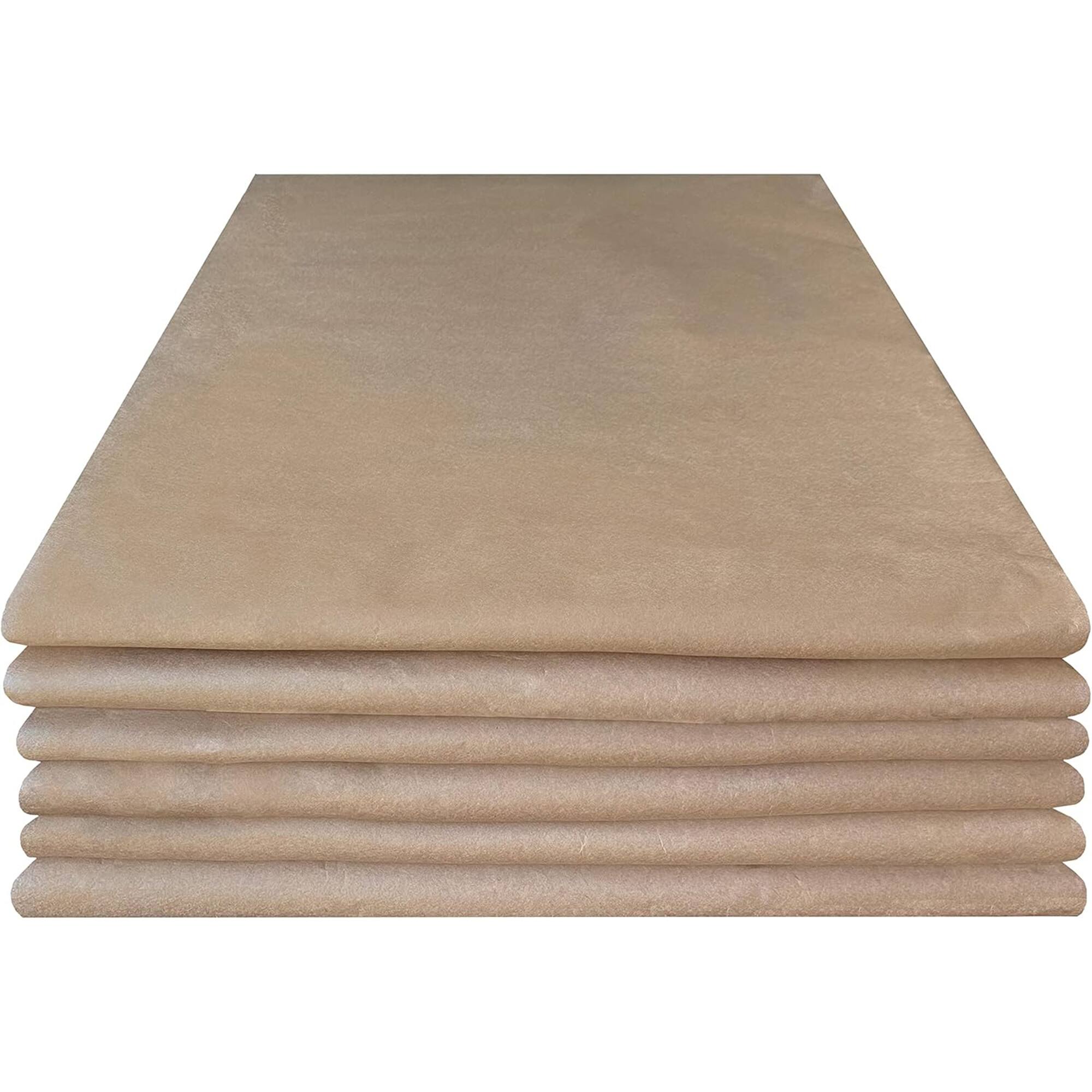 uBoxes - 5-Pack Furniture Paper Pads, Floor Protectors for Moving & Packing, Brown