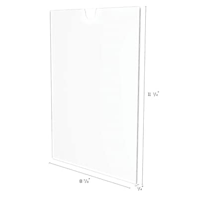 Alt View 4. Deflecto - Deflect-O Superior Image Document Holder, 8.5" x 11", Wall Mounted, Clear Plastic (DEF588601) - Clear.