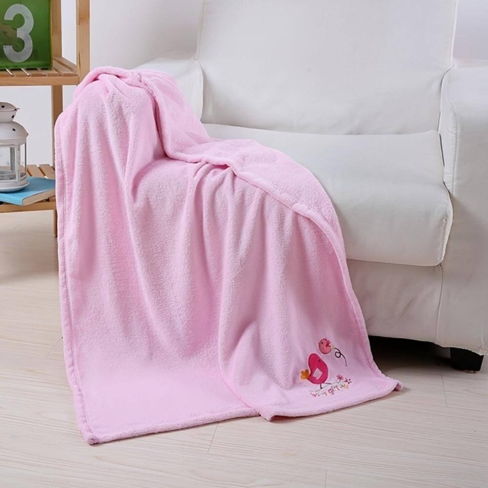 Alt View 1. Noble House - Plazatex Baby Blanket Decorative Super Soft Throw Blanket for Baby 40" X 30" Pink - Pink.