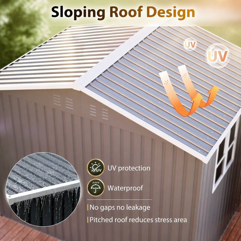 Sloping Roof Design

UV protection
Waterproof
No gaps no leakage
Pitched roof reduces stress area