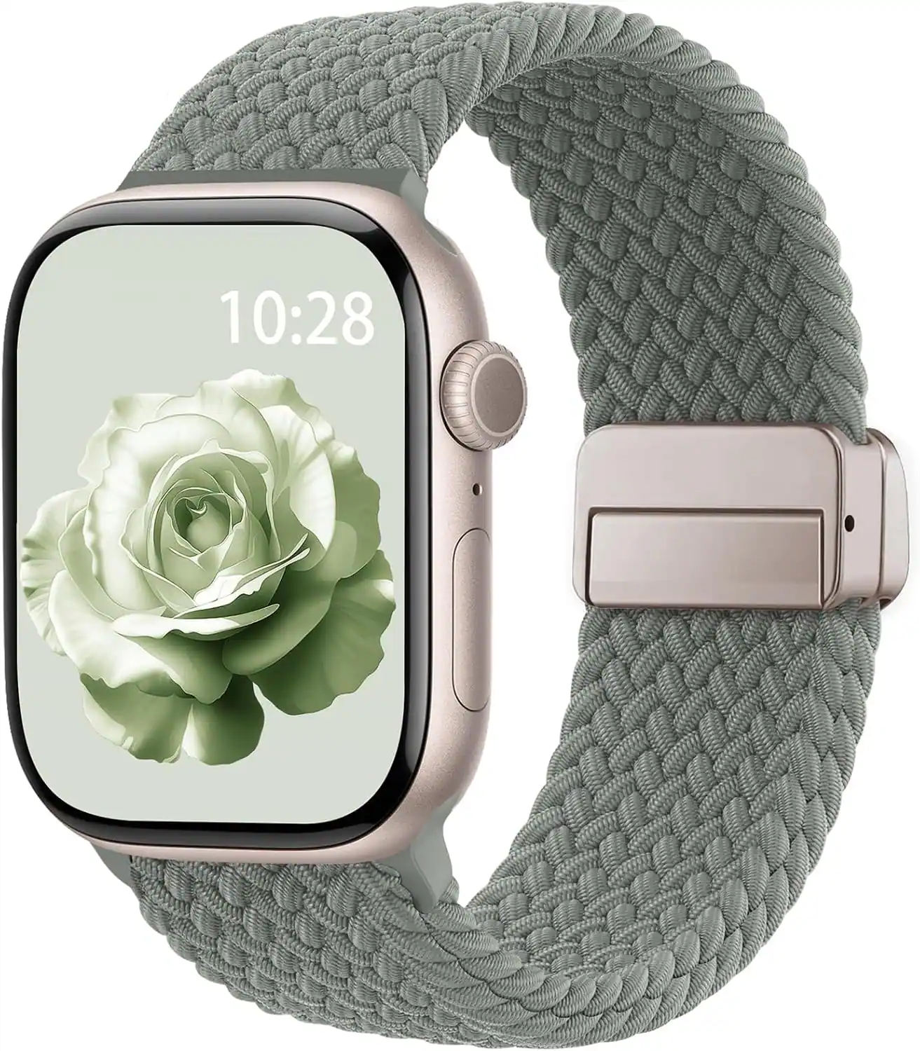 Core Tech Braided Stretchy Magnetic Watch Band for Apple Watch 38/40/41 ...
