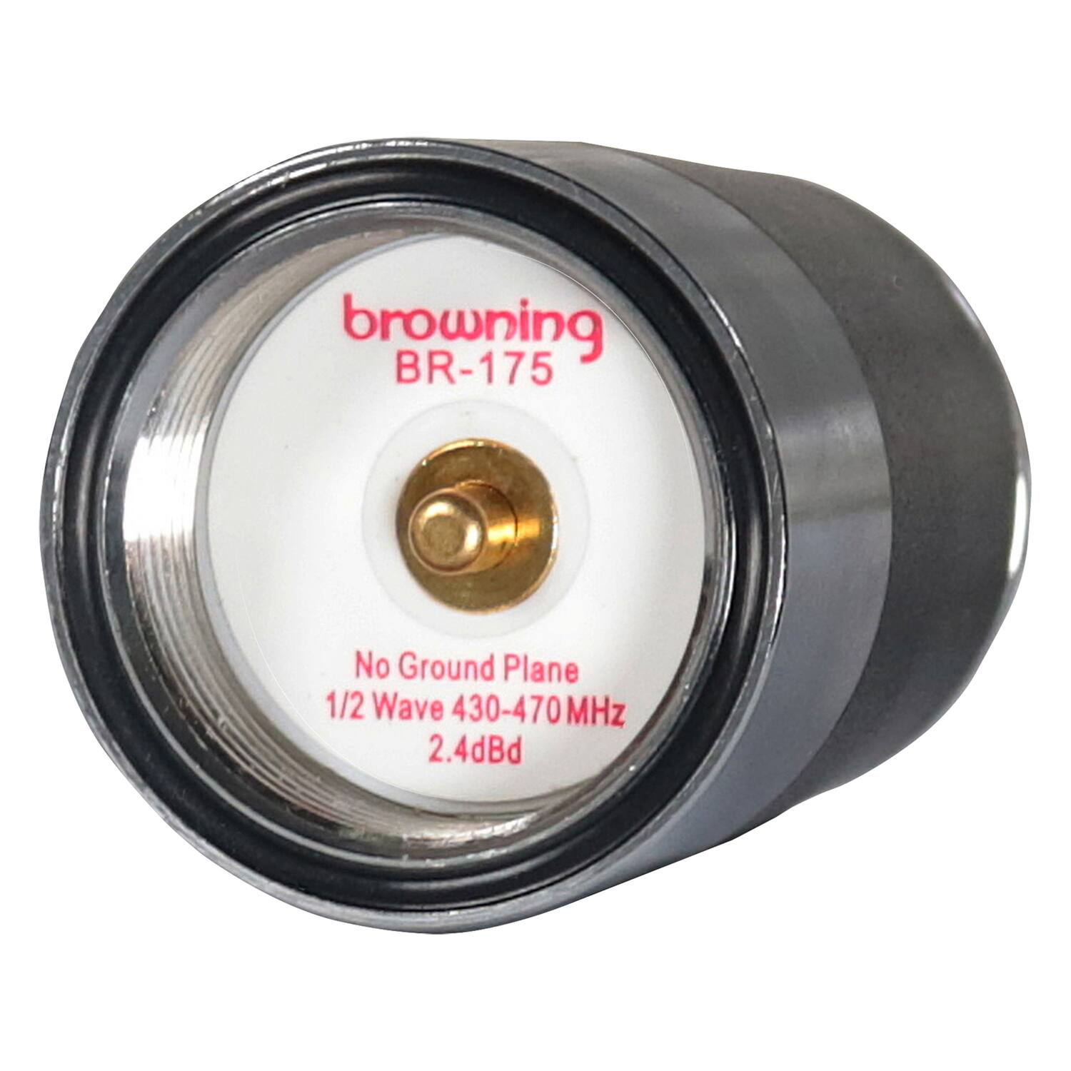 browning  
BR-175  

No Ground Plane  
1/2 Wave 430-470 MHz  
2.4dBd