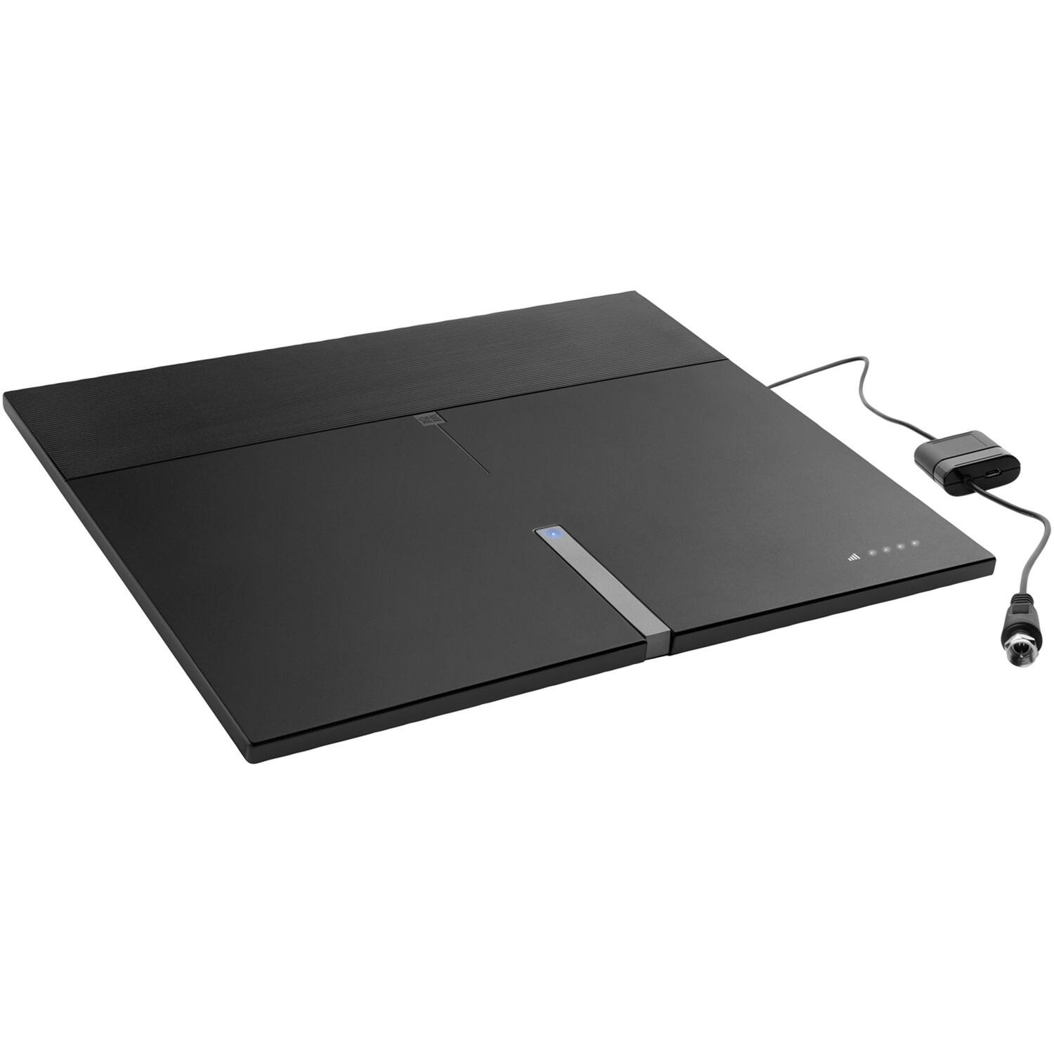 Back. One for All - Amplified Indoor Smart HDTV Antenna - Black.