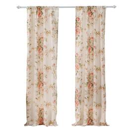 Greenland Home Fashions - Grace Embrace Beauty Modern Window Treatment Panel Pair Window Each Panel 42"x84" - Buttercup