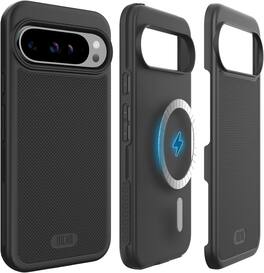 TUDIA - MergeGrip for Google Pixel 9 Pro XL Case Magsafe Compatible Phone Case - Matte Black - Magnetic Matte Black