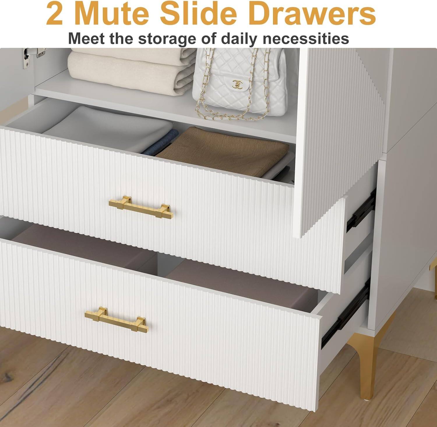 2 Mute Slide Drawers
Meet the storage of daily necessities