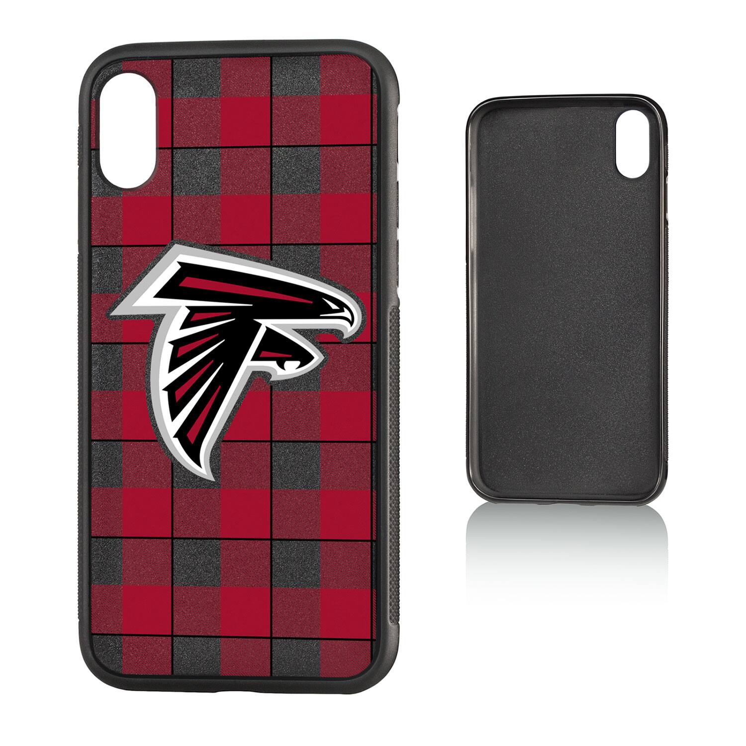 Alt View 2. Keyscaper - Atlanta Falcons iPhone Plaid Design Bump Case - 11 Pro Max - Multicolor.