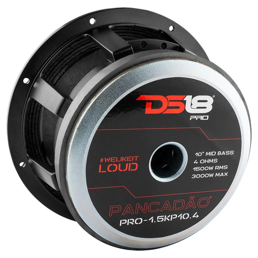 D518 PRO  
10" MID BASS  
#WELIKEIT LOUD  
4 OHMS  
1500W RMS  
3000W MAX  
PANCADÃO PRO-1.5KP10.4